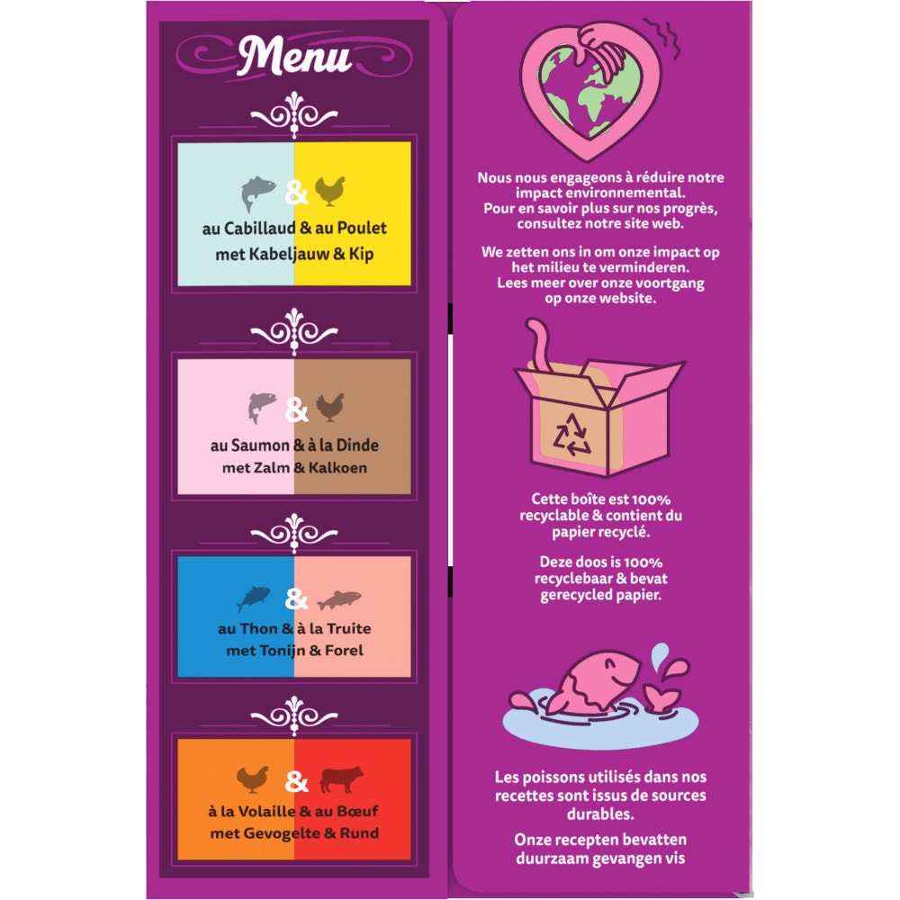 WHISKAS® Duo Sachets Fraîcheur Terre & Mer En Gelée Pour Chat Adulte 4 Variétés 12 x 85g - 3