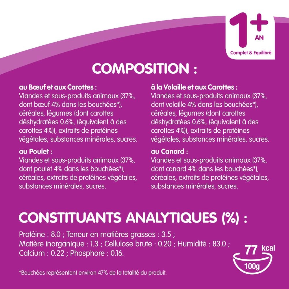 WHISKAS® La Carte Du Marché En Gelée Pour Chat Adulte 4 Variétés 4 x 390g - 2