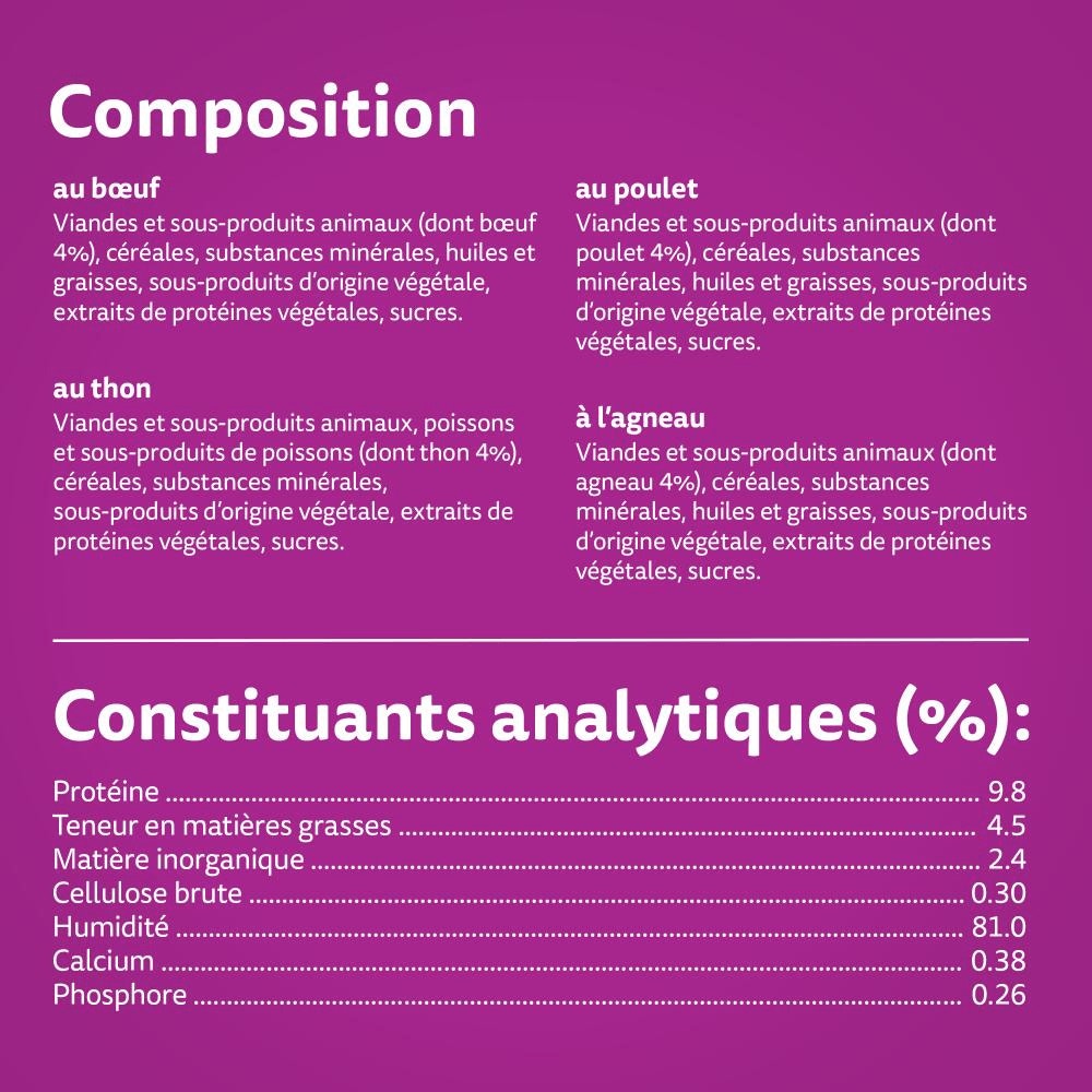 WHISKAS® La Carte Mer Et Campagne En Terrine 4 Variétés Pour Chat Adulte 4 x 400g - 2