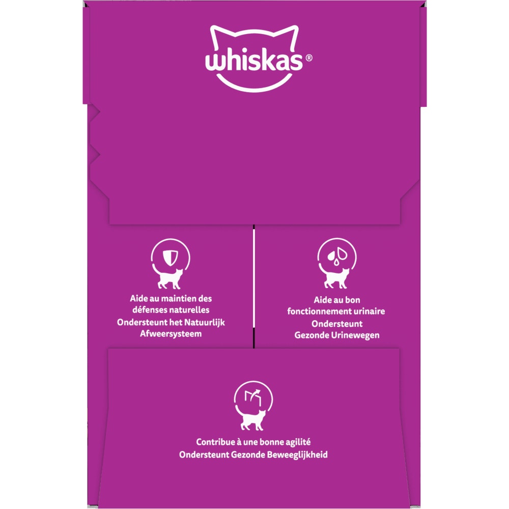 WHISKAS® Sachets Fraîcheur Les Festins À La Volaille En Sauce Pour Chat Senior 4 Variétés 12 x 85g - 3