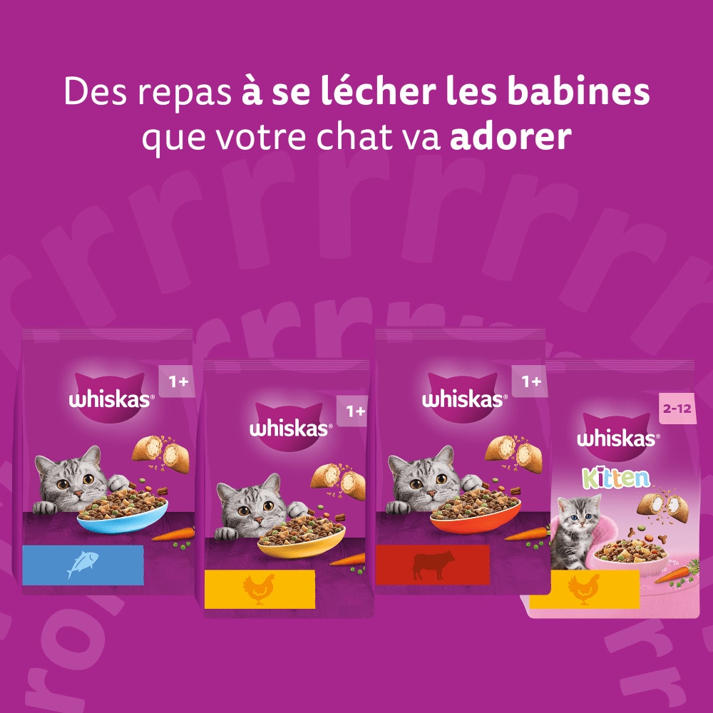 WHISKAS® Junior Croquettes Au Poulet Pour Chaton 1,4kg - 6