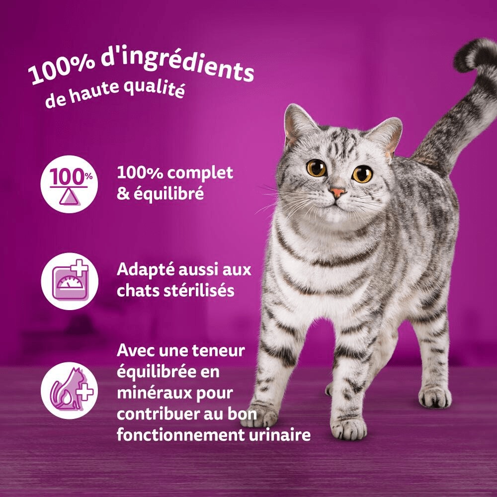 WHISKAS® La Carte du Marché En Terrine Pour Chat Adulte 4 Variétés 4 x 400g - 4